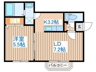 エバ－グリ－ンの物件間取画像